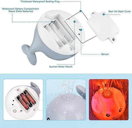 Whale Bath Toys for Babies