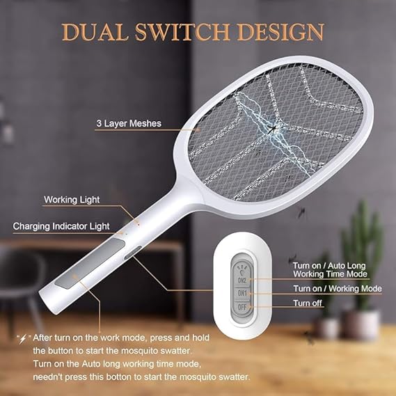 Mosquito Bat with UV Light Lamp