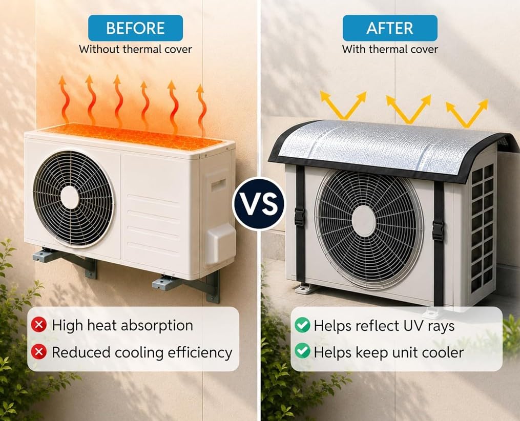 Heat Insulated AC Cover