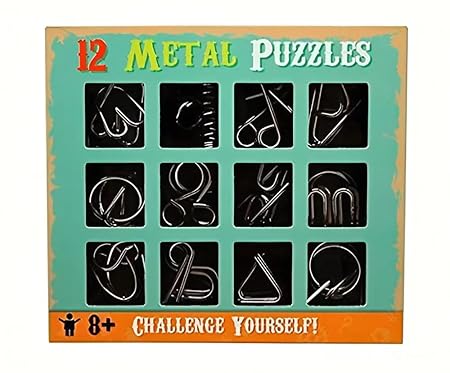 Metal Wire Puzzles (Set of 12)