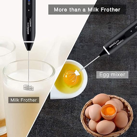 3-Speed USB Rechargeable Milk Frother