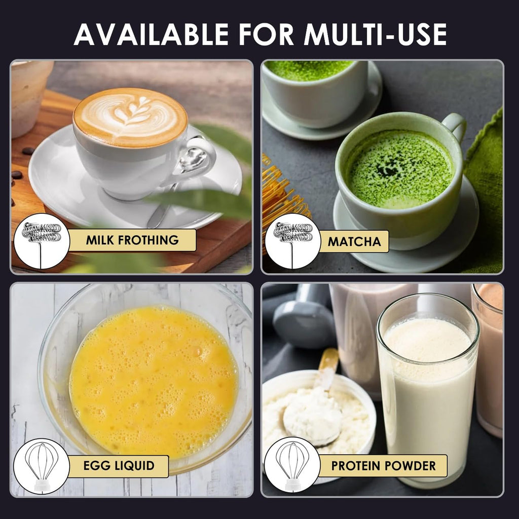 3-Speed USB Rechargeable Milk Frother