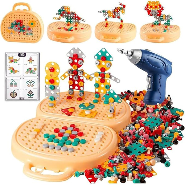 Creative Drilling Toy with Screwdriver game